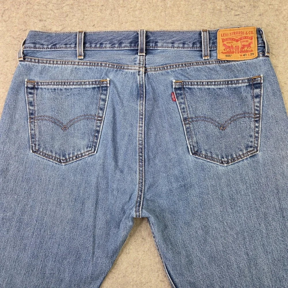 Levis Jeans 505 Regular Fit Mens 40x29 Blue Denim Classic Everyday‎ 5-Pocket